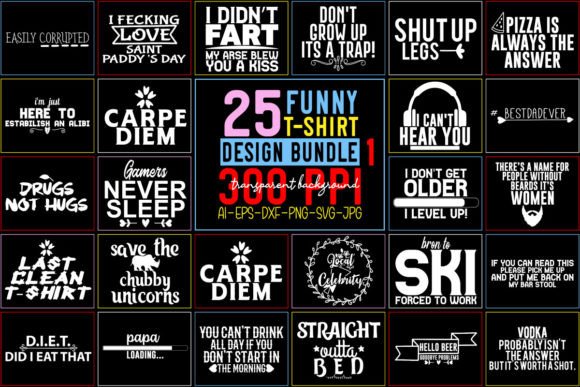 Review: Funny SVG Bundle T-Shirt Bundle - 01