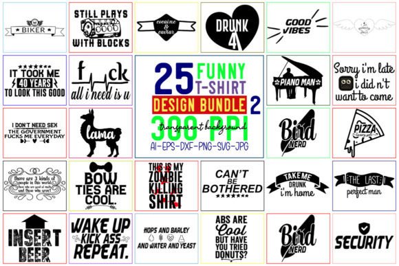 Review: Funny SVG Bundle T-Shirt Bundle - 02