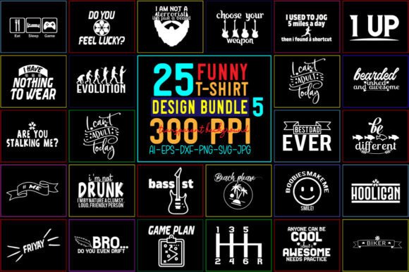 Review: Funny SVG Bundle T-Shirt Bundle - 05