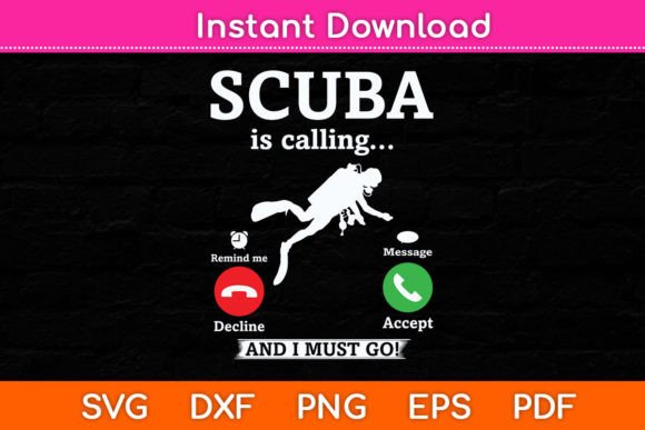 Review: Scuba Diving is Calling Funny SVG for Embroidery