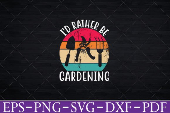 Reviewing the I'd Rather Be Gardening T-Shirt SVG for Embroidery