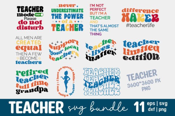 Reviewing the Teacher Life Retro SVG Bundle for Embroidery